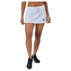 Eva Skort White/navy