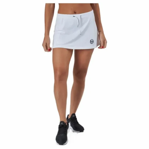 Eva Skort White/navy