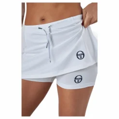 Eva Skort White/navy