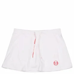 Eva Skort White/red