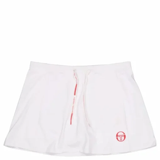 Eva Skort White/red