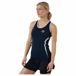 Eva Tank Top Blue/White
