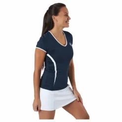 Eva T-shirt Navy/white