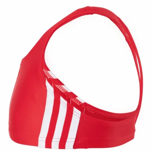 Fitness 3 Stripes Bikini Girls Vivid Red / White