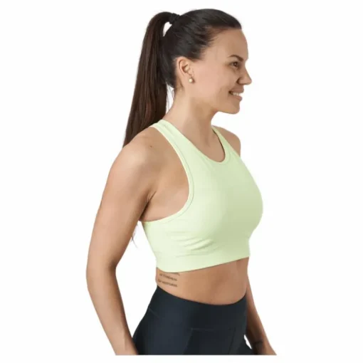 Fixed High Support Bra Green