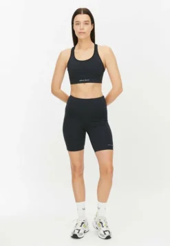Flattering High Waist Bike Tig Black