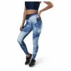 Flattering Keira Printed Tights Blue