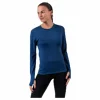 Flora Merino LS Blue