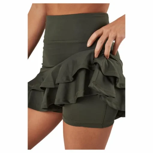 Frida Frill Skirt Army