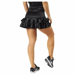 Frida Frill Skirt Black Metallic