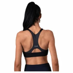 Front Zip Sports Bra Grey