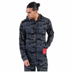Full Zip Hooded Jacket Black