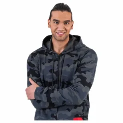 Full Zip Hooded Jacket Black