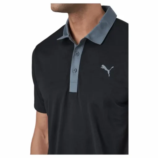 Gamer Polo Puma Black-quiet Shade