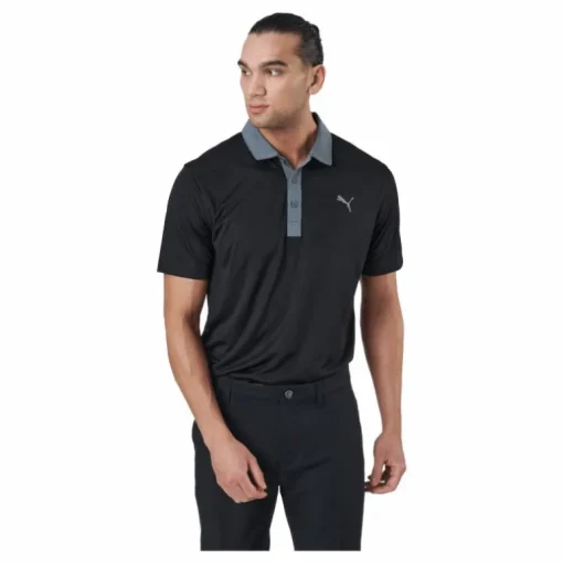 Gamer Polo Puma Black-quiet Shade