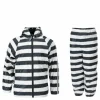 Gary Fleece Rain Set White/Black