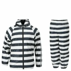 Gary Fleece Rain Set White/Black