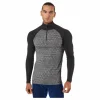 Geo Merino Wool Halfzip Dgrey