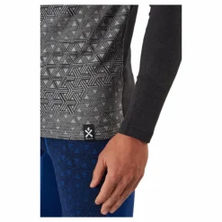 Geo Merino Wool Halfzip Dgrey