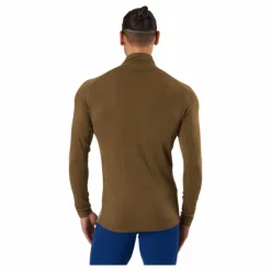 Geo Merino Wool Halfzip Moss