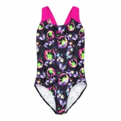 Girls Allover Splashback Black/pink