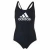 Girls Badge Of Sports Swimsuit Black / White