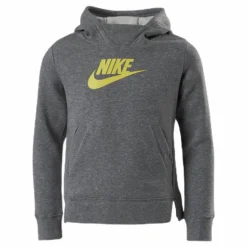 Girls Big Logo Pullover Grey/Yellow