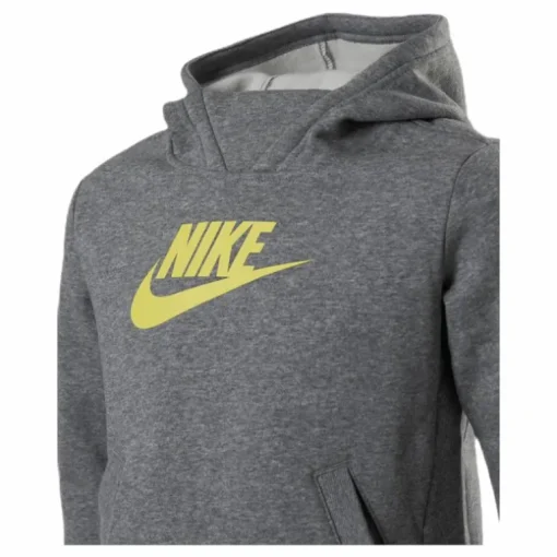 Girls Big Logo Pullover Grey/Yellow