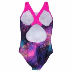Girls Digital Allover Splashba Black/pink