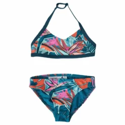 Girls Flower Bikini Active Teal / Wild Teal