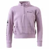 Girls Half Zip Sweatshirt Pink