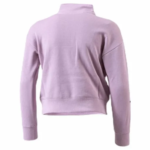 Girls Half Zip Sweatshirt Pink
