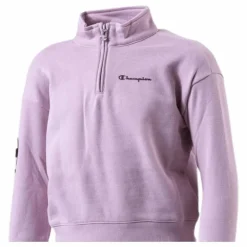 Girls Half Zip Sweatshirt Pink