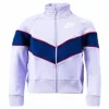 Girls Heritage Front Zip Purple