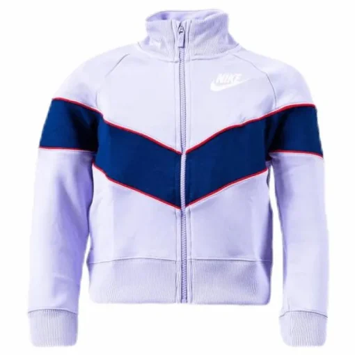 Girls Heritage Front Zip Purple