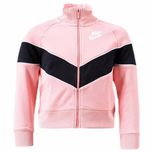 Girls Heritage Front Zip Pink