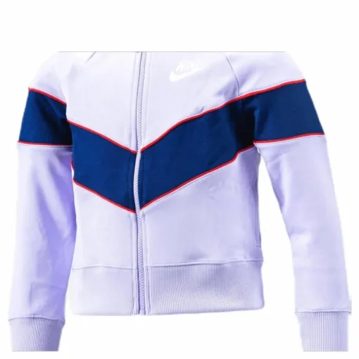 Girls Heritage Front Zip Purple