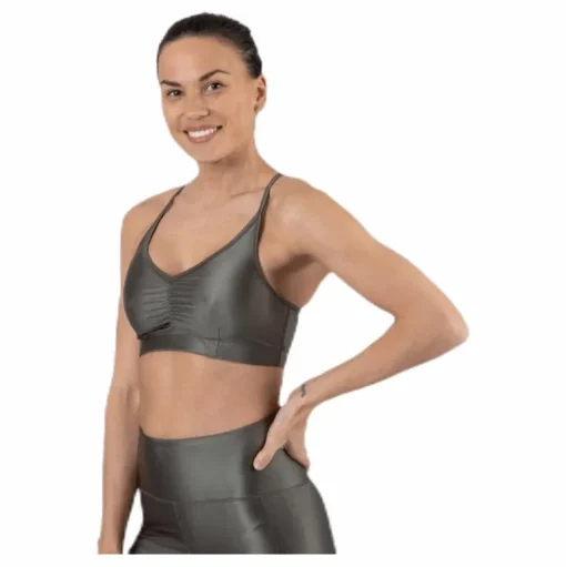 Gloss Bra Top Green