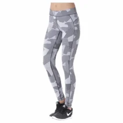 Graphic line tights White