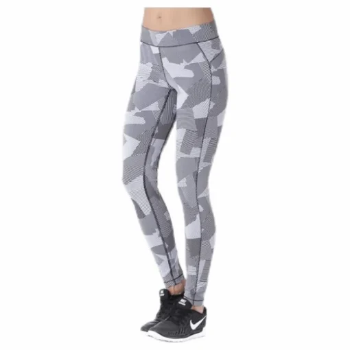 Graphic line tights White