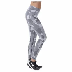 Graphic line tights White