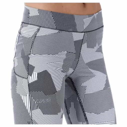 Graphic line tights White