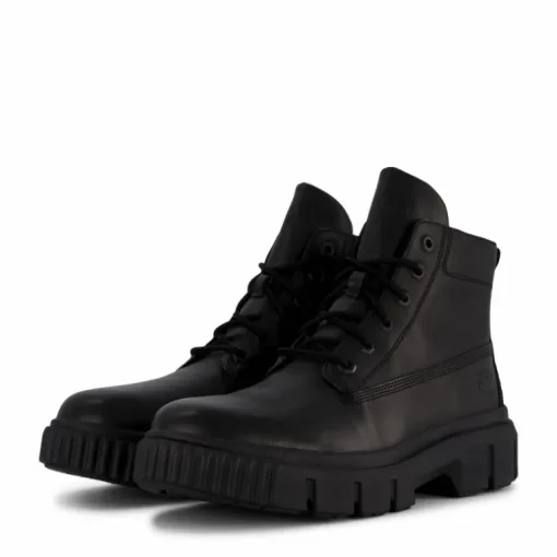 Greyfield Leather Boot Black