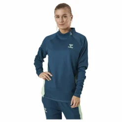 Half Zip Sweat Blue/Green