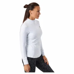 Half Zip Sweater White