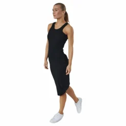 Hazel Rib Tank Dress Black