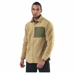 Heart Fleece Shirt Beige