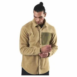 Heart Fleece Shirt Beige
