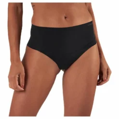 Henni Solid High Waist String Black