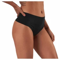 Henni Solid High Waist String Black